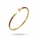 بنگل-طرح-میخ-کارتیر-چرمی-قهوه-ای-کد-BN104
