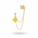 گوشواره ایرکاف زنجیری طرح گل کد ER103