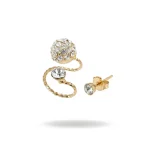گوشواره ایرکاف توپی نگین دار کد ER106